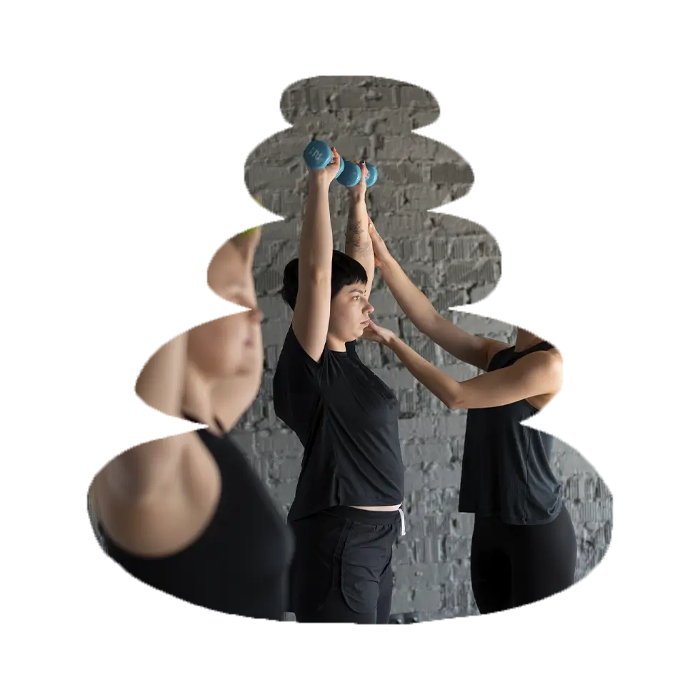 Mujer en fisioterapia